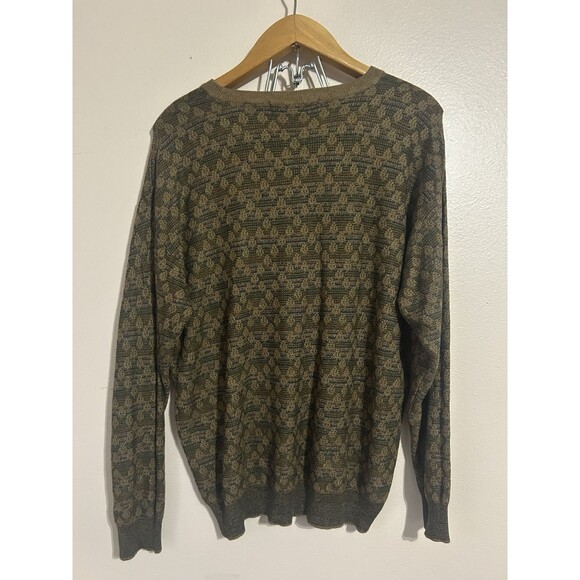 Vintage Northern Isle Sweater Men’s XL 90s Lightweight Knit Fisherman - Picture 2 of 10